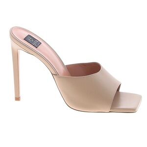 Lita by Ciara Solid Square Toe Slide Color Sand Size EU 39, 40 and 41!! NEW!!!👠